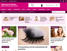 Tablet Screenshot of gabinetedebelleza.com